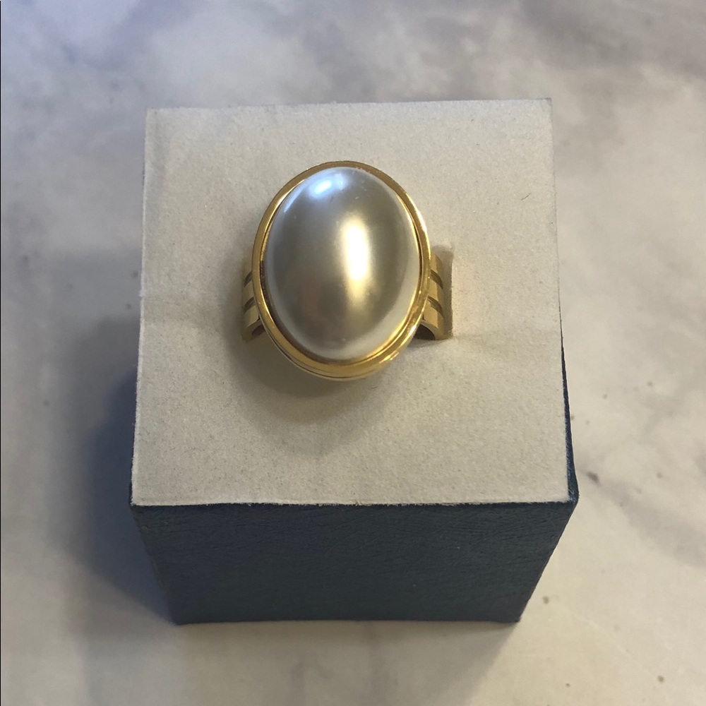 Simulated Pearl Ring